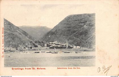 ST. HELENA - Jamestown from the sea - Publ. A. L. Innes 20