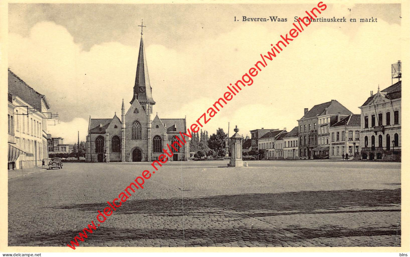 St. Martinuskerk en markt - Beveren-Waas