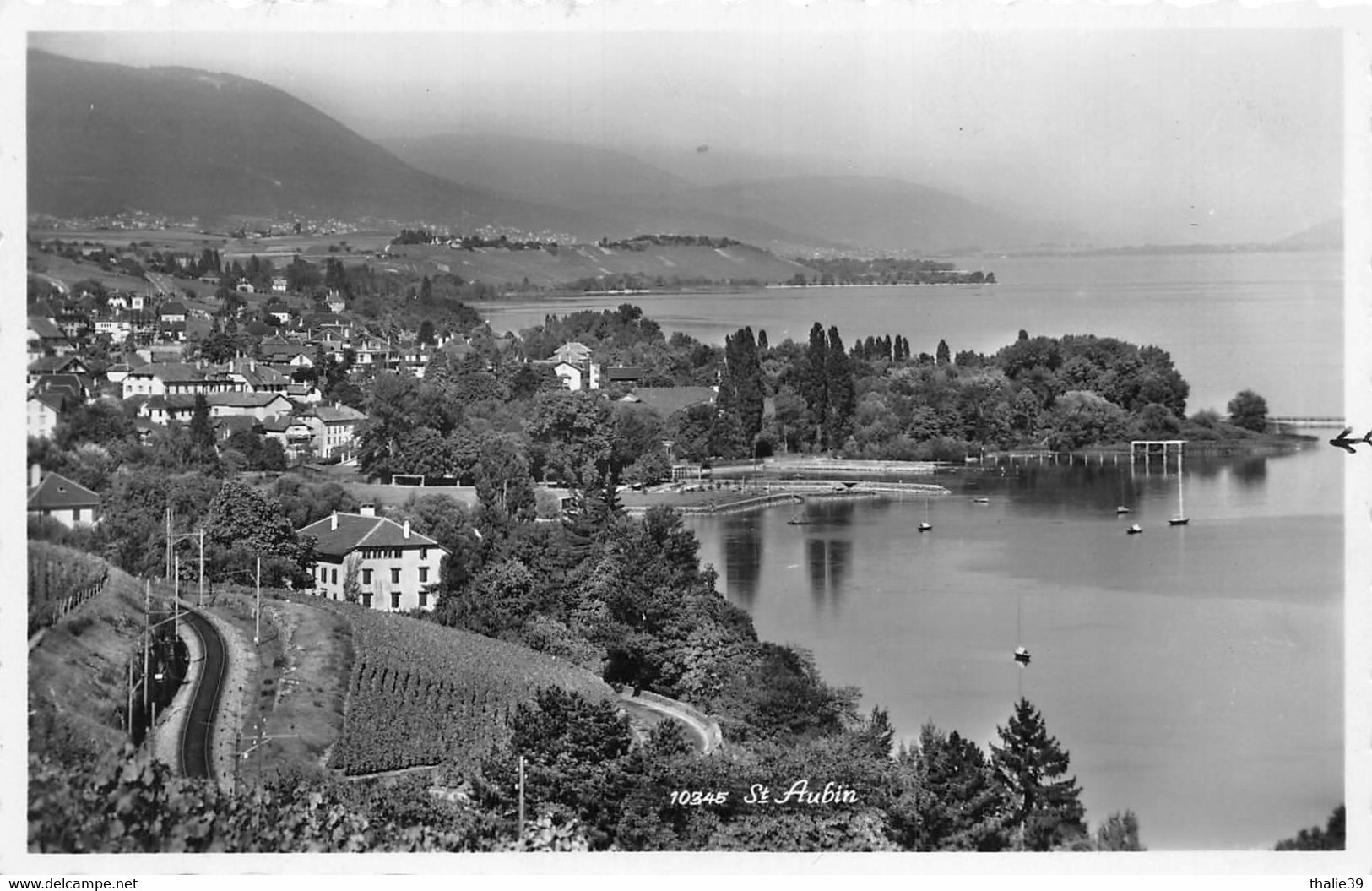 St Saint Aubin voie ferrée thème train