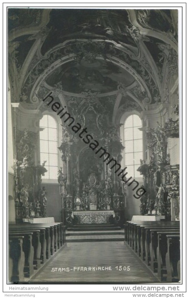 Stams - Pfarrkirche - Foto-AK 1922