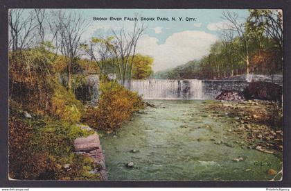 Postcard, United States, New York City NY, Bronx River Falls, Bronx Park