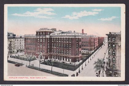 Postcard, United States, New York City NY, Harlem Hospital