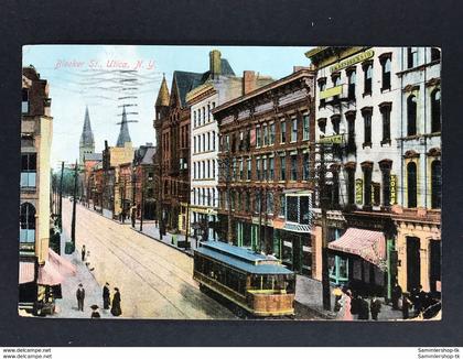 Ansichtskarte Postcard - Bleeker St. Utica New York 1910