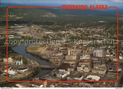 12471043 Fairbanks Alaska Downtown Chena River Fliegeraufnahme