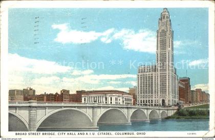 11688016 Columbus Ohio Broad Street Bridge City Hall A.I.U. Citadel Columbus