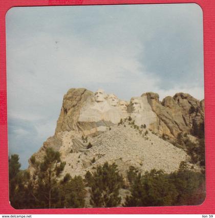 243953 / MOUNT RUSHMORE NATIONAL MONUMENT FACES OF 4 AMERICAN PRESIDENTS 1973 - REAL PHOTO United States USA Etats-Unis