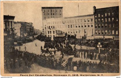 PC USA PEACE DAY CELEBRATION, NOVEMBER 11. 1918. WATERTOWN, N. Y. (a652)