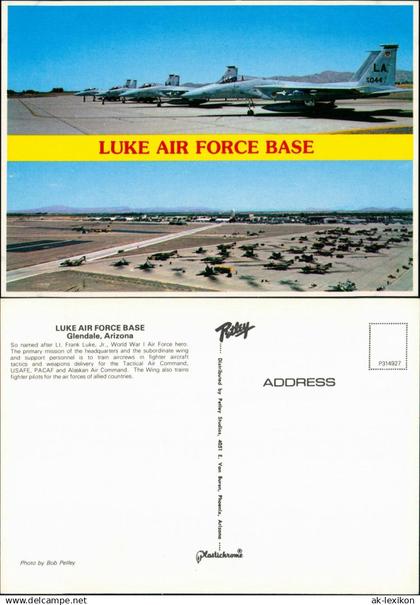 Postcard Glendale (Arizona) Luke Air Force Bade Flugzeuge 1981