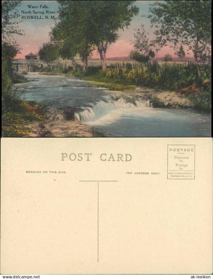 Postcard Roswell (New Mexico) North Spring River 1909