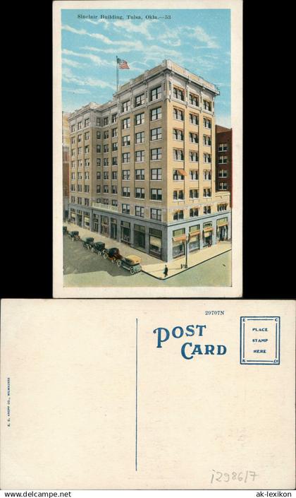 Postcard Tulsa Oklahoma Sinclair Building 1928