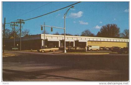 US Post Office, Anderson SC South Carolina, Autos, Van, on c1960s/70s Vintage Postcard