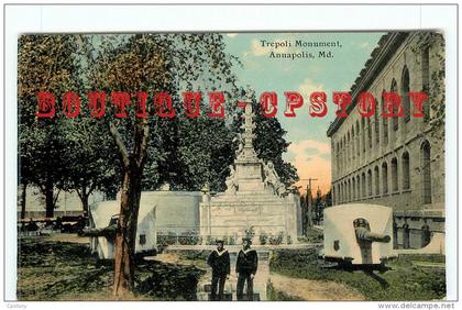 MD - ANNAPOLIS - TREPOLI MONUMENT - VINTAGE POSTCARD UNITED STATES MARYLAND - DOS SCANNE