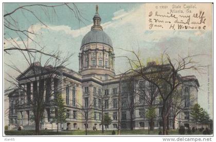 Atlanta GA Georgia, State Capitol Building Architecture, c1900s Vintage Postcard