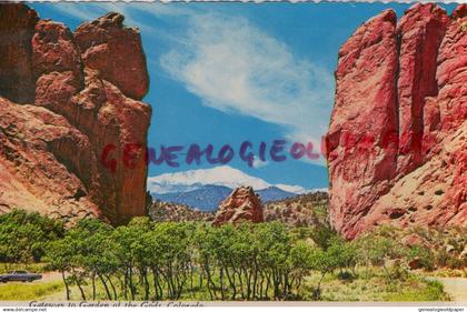 ETATS UNIS AMERIQUE - COLORADO- HATEWAY TO GARDEN OF THE GODS   RARE