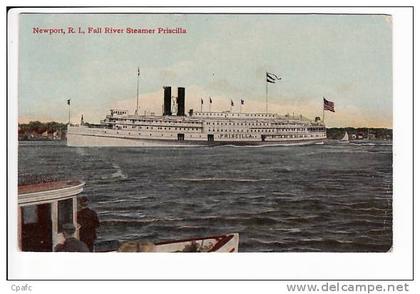 Newport , R.I.,Fall River Steamer Priscilla