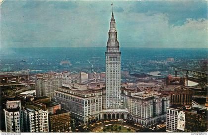 United States OH Ohio Cleveland public square and terminal tower