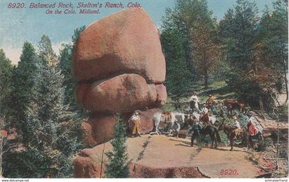 AK Balanced Rock Skelton 's Ranch close Railroad Railway Train Line Colorado Midland CO United States USA