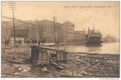 CPA Evansville - High Water Scene 1907