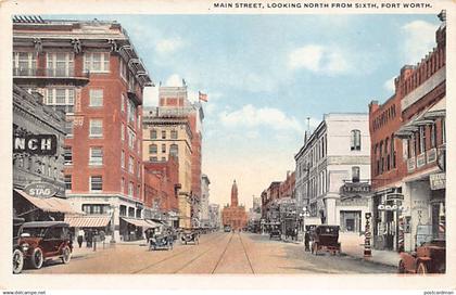 FORT WORTH (TX) Main street, looking North from Sixth