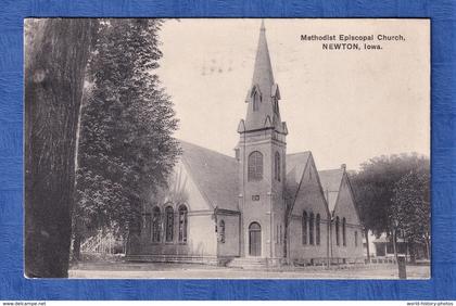 CPA - NEWTON , Iowa - Methodist Episcopal Church - Published by the Novelty Post Card Co. Kansas City