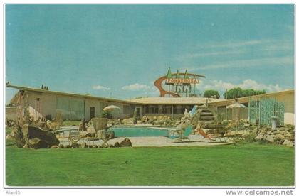 Burley ID Idaho, Ponderosa Inn Motel, Lodging, Great Neon Sign, c1950s/60s Vintage Postcard