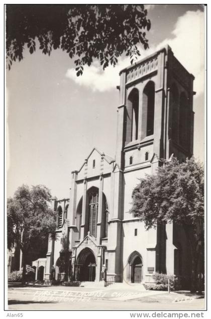 Evanston Illinois, First Methodist Church, c1940s/50s Vintage Real Photo Postcard