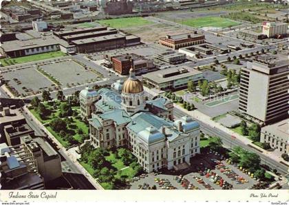 74018304 Indianapolis Indiana USA Indiana State Capitol aerial view