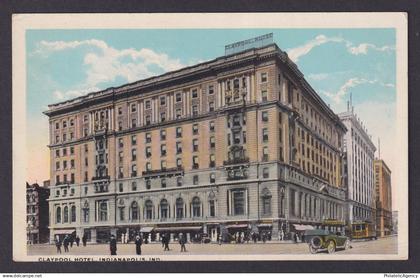 Postcard, United States, Indianapolis IN, Claypool Hotel