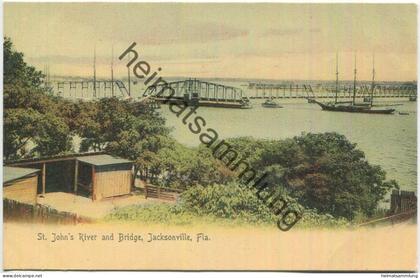 Florida - Jacksonville - St. John 's River and Bridge - Edition The Rotograph Co. N. Y. City 1904