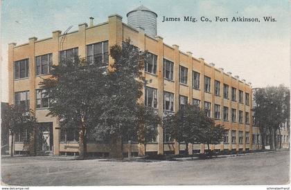 AK Fort Atkinson James Mfg. Co Factory a Janesville Madison Waukesha Lake Mills Jefferson Wisconsin WI United States USA