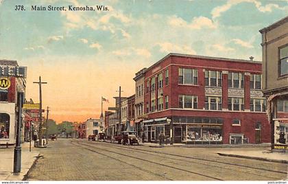 KENOSHA (WI) Main Street - Publ. E.A. Bishop