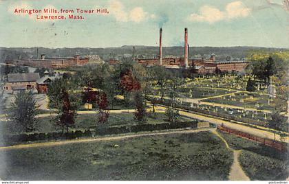 Usa - LAWRENCE (MA) Arlington Mills from Tower Hill