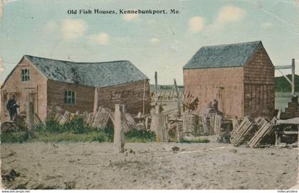 MAINE - Kennebunkport - Old Fish Houses 1912