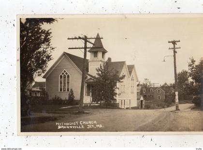 METHODIST CHURCH BROWNVILLE JCT, ME (CARTE PHOTO )