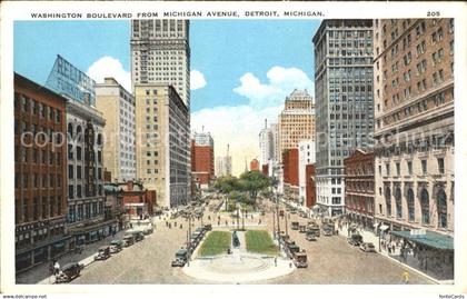 11686541 Detroit_Michigan Washington Boulevard from Michigan Avenue Autos