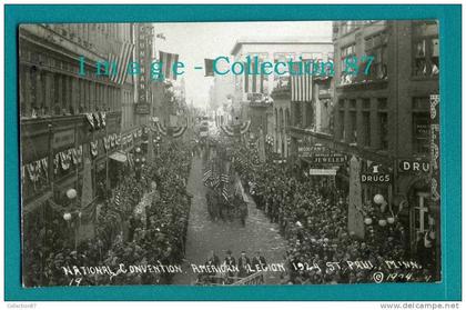 AMERIQUE - MN - MINNESOTA - SAINT PAUL - NATIONAL CONVENTION - AMERICAN LEGION - 1924s VINTAGE REAL PHOTO POSTAGE