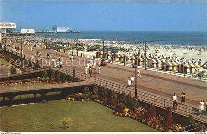 72352722 Atlantic City New Jersey View of the boardwalk beach and the Atlantic O