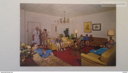 D166770  US - NJ  New Jersey Burlington -  Masonic Home  -Lobby   ca 1950-60's