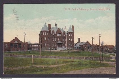 Postcard, United States, Staten Island NY, S. R. Smith Infirmary