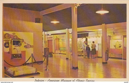 Oak Ridge Tennessee, American Museum of Atomic Energy Interior View, c1950s Postcard