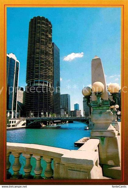 72708311 Chicago Illinois Marina City Chicago River