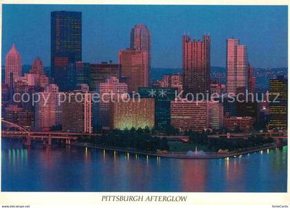 72885122 Pittsburgh Afterglow Skyline Downtown Pittsburgh