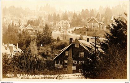 PC CPA US, OR, PORTLAND, RESIDENCES PORTLAND, REAL PHOTO POSTCARD (b6728)