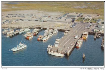 Galilee Fishing Fleet, Narragansett RI Rhode Island, Boats in Harbor, c1950s Vintage Postcard