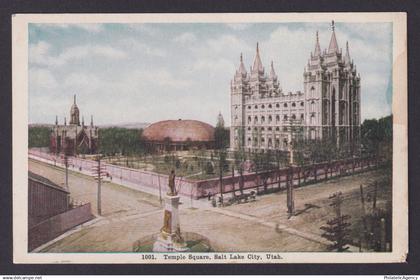 Postcard, United States, Salt Lake City UT, Temple Square