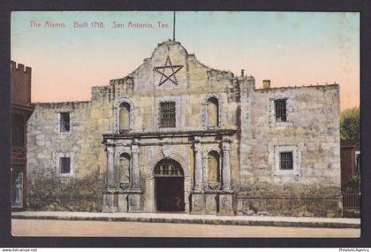 Postcard, United States, San Antonio TX, The Almo