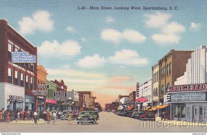 * SPARTANBURG - Main Street, Looking West