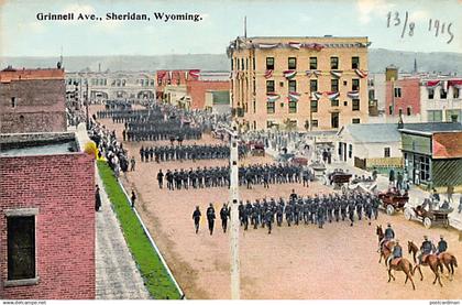 SHERIDAN (WY) Military parade on Grinnell Avenue