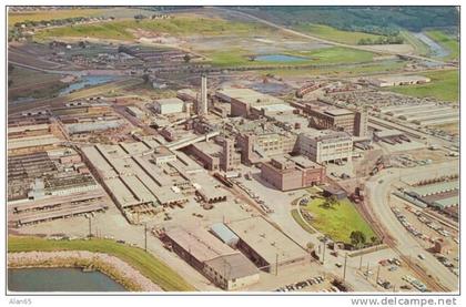 Sioux Falls SD, John Morrell & Co. Meat Packing Plant on c1960s Vintage Postcard, Industry Factory