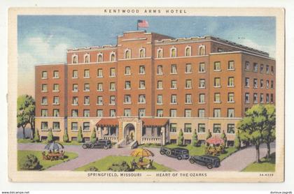 Kentwood Arms Hotel, Springfield old postcard posted 1940 b211111*